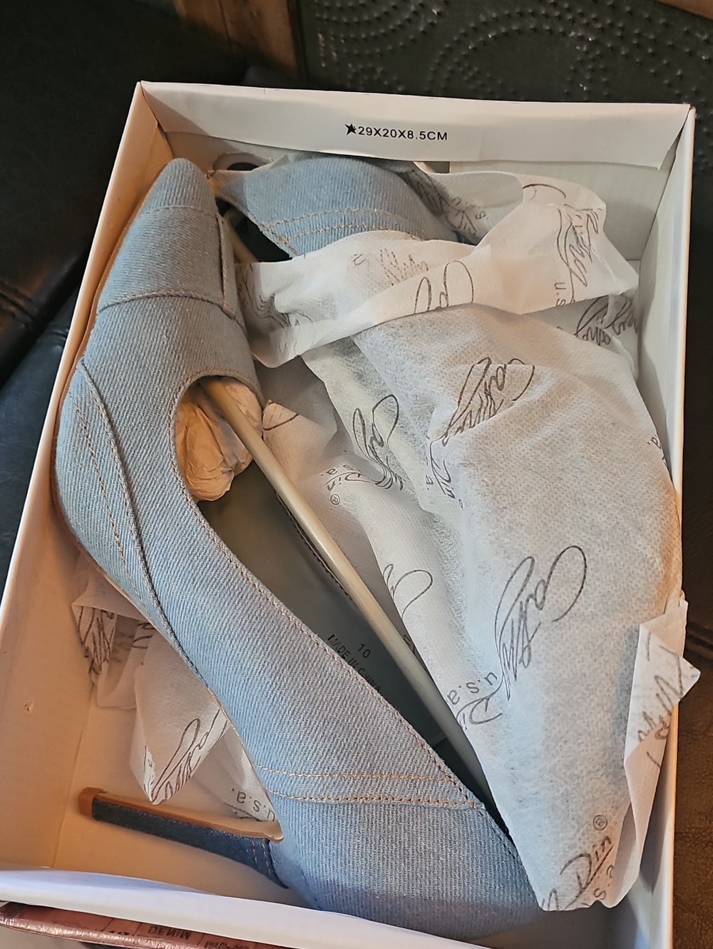 Classic Light Blue Pointed Toe Heels